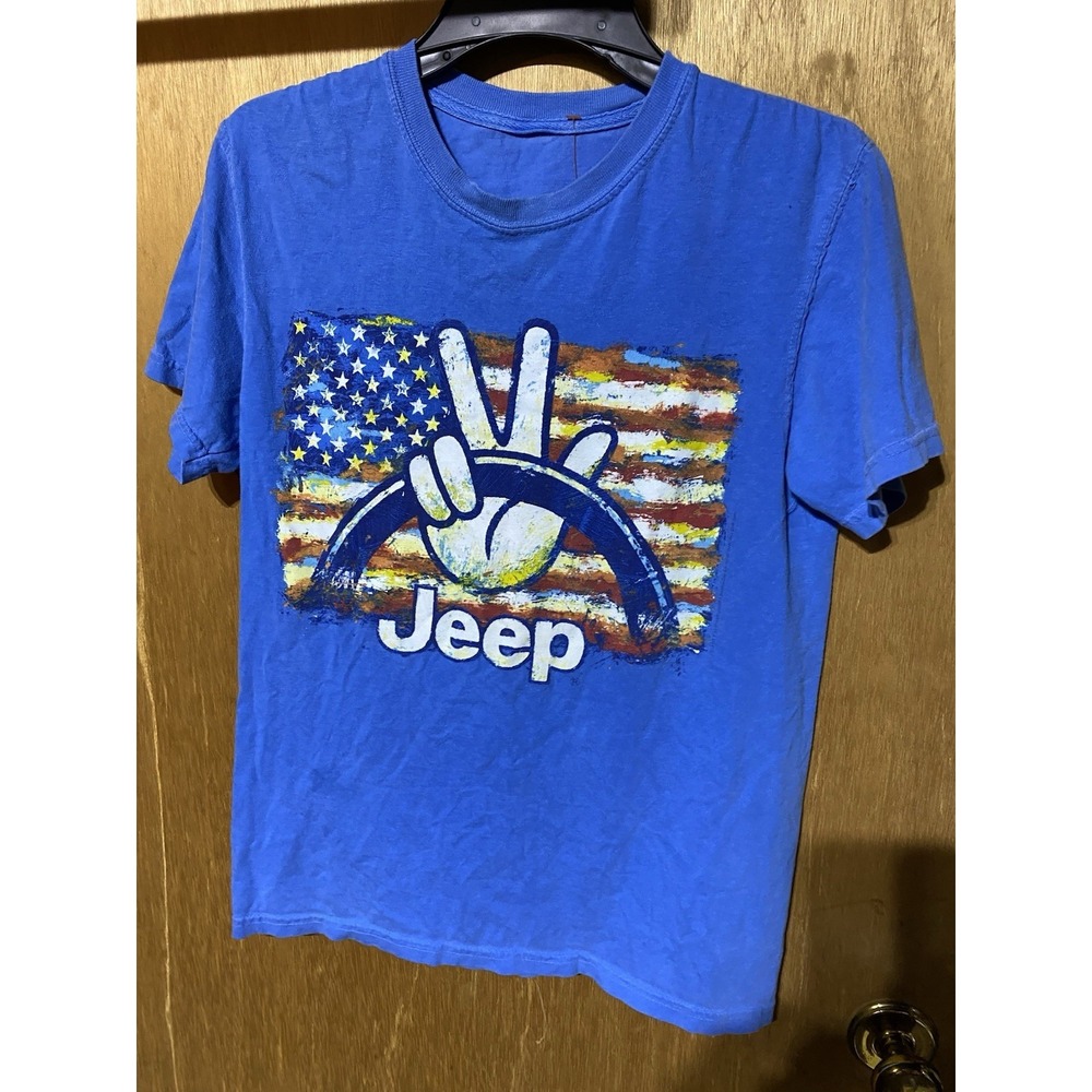 Womens Size Small Jeep With Peace Sign Tshirt